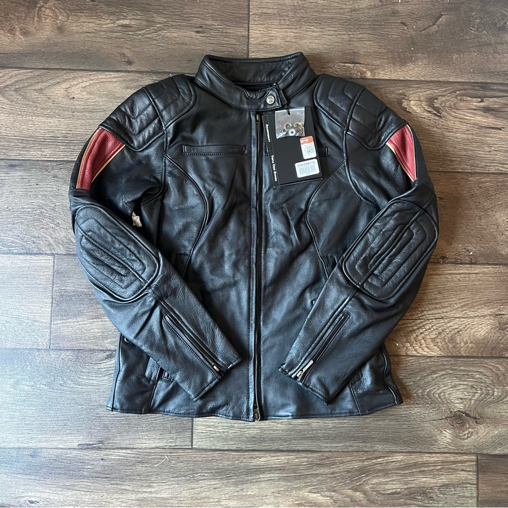Harley Davidson Women's 120th Anniversary Nostalgia Leather Jacket Size Small